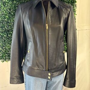 Women's Black Leather Jacket